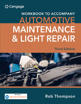 Paperback Student Workbook for Automotive Maintenance & Light Repair Book