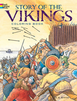 Paperback Story of the Vikings Coloring Book
