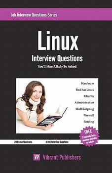 Paperback Linux Interview Questions You'll Most Likely Be Asked Book