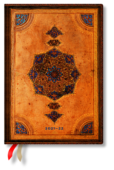 Calendar Safavid 2022 18-Month Hardcover Planner, MIDI - Horizontal Week-At-A-Time Book