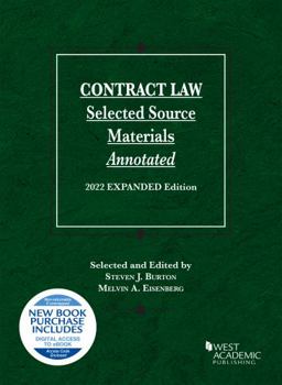 Paperback Contract Law, Selected Source Materials Annotated, 2022 Expanded Edition (Selected Statutes) Book