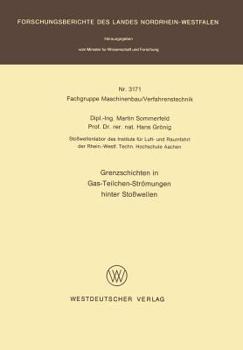 Paperback Grenzschichten in Gas-Teilchen-Strömungen Hinter Stoßwellen [German] Book