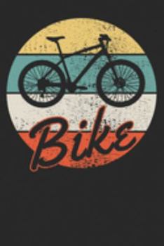 Notebook: MTB Mountainbike Vintage Dot Grid 6x9 120 Pages