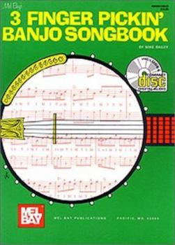 Paperback Mel Bay's 3 Finger Pickin' Banjo Songbook [With CD] Book