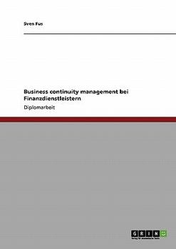 Paperback Business Continuity Management bei Finanzdienstleistern [German] Book