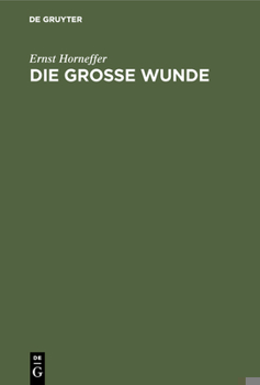 Hardcover Die Große Wunde: Psychologische Betrachtungen Zum Verhältnis Von Kapital Und Arbeit [German] Book