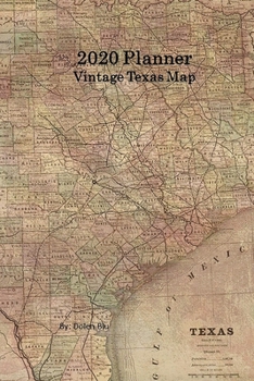 Paperback 2020 Planner Vintage Texas Map Book