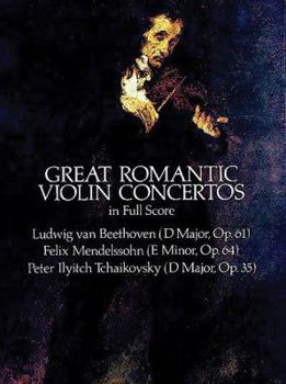 Paperback Great Romantic Violin Concertos in Full Score Book