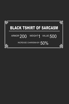 Notebook: Rpg Armor Sarcasm Dungeon Tabletop Gifts 120 Pages, 6X9 Inches, Blank