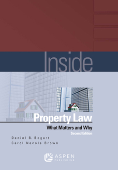 Paperback Inside Property Law: What Matters and Why Book