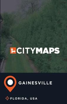 Paperback City Maps Gainesville Florida, USA Book