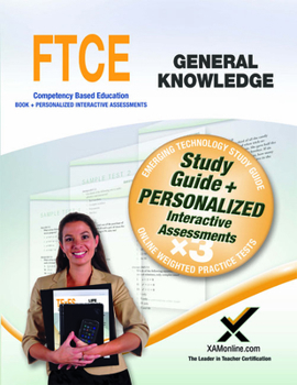 Paperback FTCE General Knowledge Book and Online Book