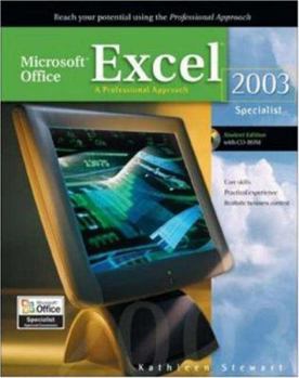 Paperback Microsoft Office Excel 2003: A Professional Approach, Specialist Student Edition W/ CD-ROM Book