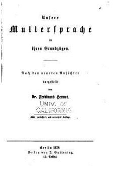 Paperback Unsere Muttersprache in ihren Grundzügen [German] Book