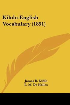Paperback Kilolo-English Vocabulary (1891) Book