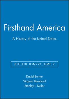 Paperback Firsthand America: A History of the United States, Volume 2 Book