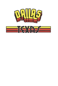 60s 70s Midcentury Retro Style Dallas Texas Design 120 Page Notebook Lined Journal