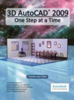 Paperback 3D AutoCAD 2009: One Step at a Time Book