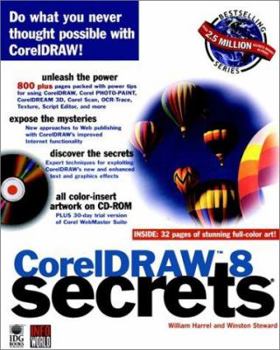 Paperback CorelDRAW 8 Secrets? [With Contains Examples from the Book, Clip Art, Demos..] Book