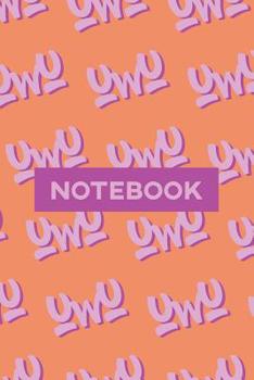 Paperback Notebook: Uwu Cuteness Overload Purple Pink Typography Meme Book
