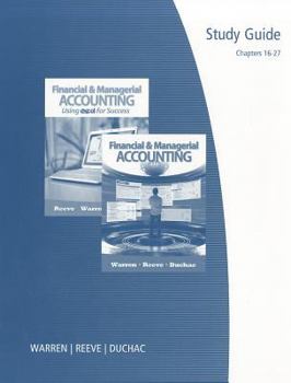 Paperback Financial and Managerial Accounting or Financial and Managerial Accounting Using Excel for Success, Chapters 16-27 Book