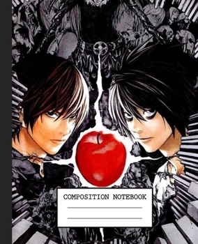 Paperback Notebook: Anime Death Note Soft Glossy Cover Graph Paper Pages Book 7.5 x 9.25 Inches 110 Pages Book