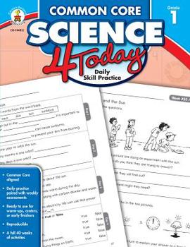 Paperback Common Core Science 4 Today, Grade 1: Daily Skill Practice Book