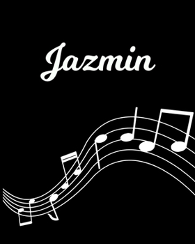 Jazmin: Sheet Music Note Manuscript Notebook Paper | Personalized Custom First Name Initial J | Musician Composer Instrument Composition Book | 12 ... Guide | Create Compose & Write Creative Songs