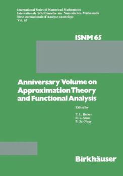 Paperback Anniversary Volume on Approximation Theory and Functional Analysis Book