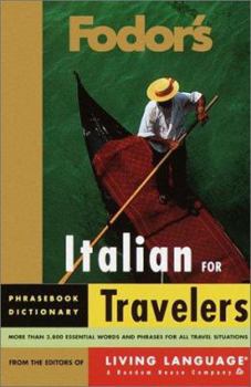 Paperback Italian for Travelers: Phrasebook, Dictionary Book