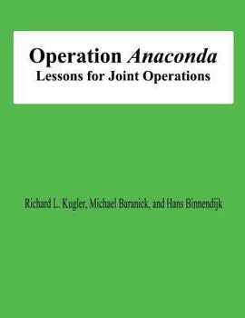 Paperback Operation Anaconda: Lessons for Joint Operations Book