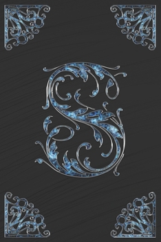 S: Letter S ornament monogram initial Lined Notebook Journal Great Appreciation First, Middle or Last Name Gift 120 pages 6x9 inches