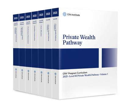 Paperback 2025 Cfa Program Curriculum Level III Private Wealth Pathway Box Set Book