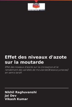 Paperback Effet des niveaux d'azote sur la moutarde [French] Book