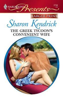 Mass Market Paperback The Greek Tycoon's Convenient Wife [Large Print] Book