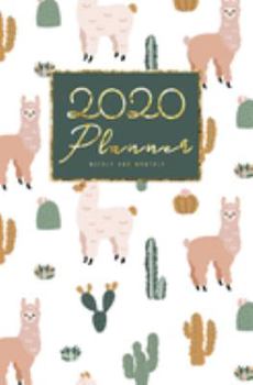 2020 Weekly And Monthly Planner: Calendar Schedule, Squares Quad Ruled Notes, Dot Notes, No Holiday Cactus (January 2020 through December 2020) Pocket Size 5.25" x 8"