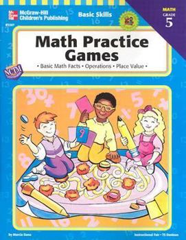 Paperback Math Practice Games, Grade 5 Book