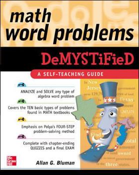 Paperback Math Word Problems Demystified Book