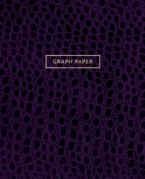 Graph Paper: Executive Style Composition Notebook - Deep Purple Alligator Skin Leather Style, Softcover | 7.5 x 9.25 - 100 pages (Office Essentials)