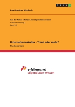 Paperback Unternehmenskultur - Trend oder mehr? [German] Book