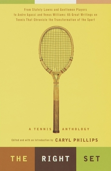 Paperback The Right Set: A Tennis Anthology Book