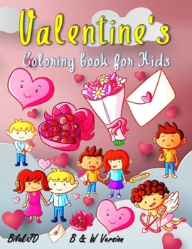 Paperback Valentine's Coloring Book for Kids Book