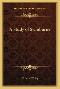 Paperback A Study of Swinburne Book