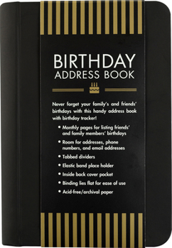 Hardcover Birthday Address Book