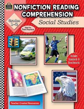 Paperback Nonfiction Reading Comprehension: Social Studies, Grades 1-2 Book