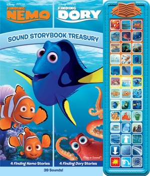 Hardcover Disney Pixar Finding Nemo Finding Dory: Sound Storybook Treasury [With Battery] Book