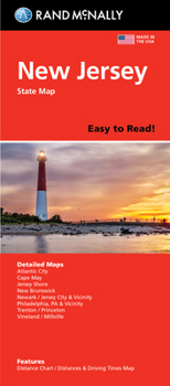 Map Rand McNally Easy to Read: New Jersey State Map Book