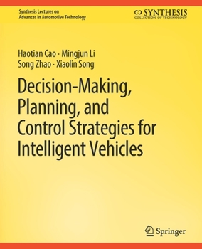 Paperback Decision Making, Planning, and Control Strategies for Intelligent Vehicles Book