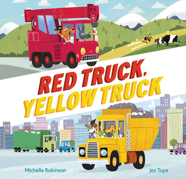 Hardcover Red Truck, Yellow Truck Book