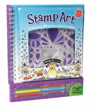 Spiral-bound Stamp Art [With Colored Pencils and Stamp Designs] Book